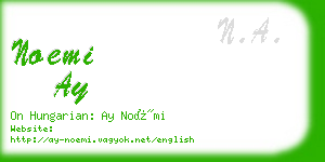 noemi ay business card